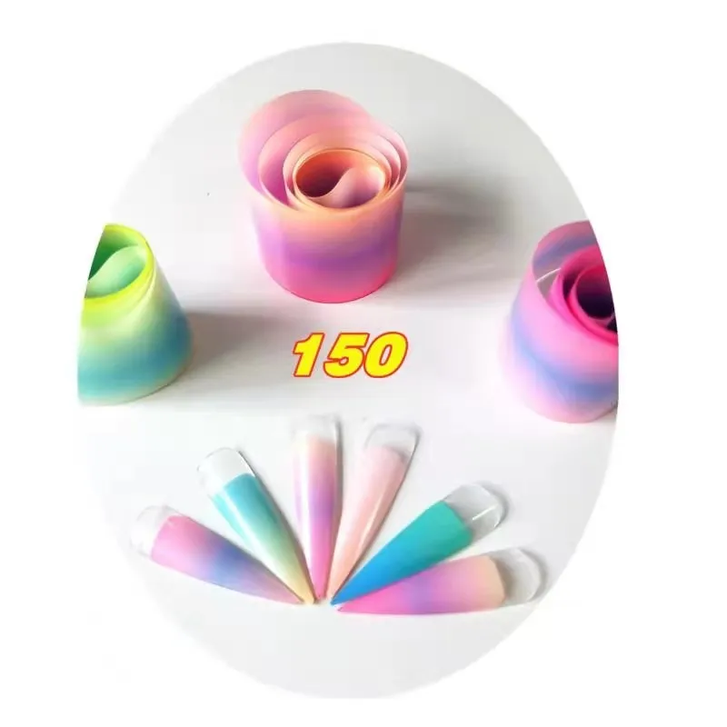 1 Box Candy Nail Foils for Colorful Transfer Paper Neon Stickers Flower Nails Wraps Chirstmas DIY Floral Nail Art Decorations