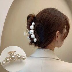 Neue Acryl Haar Krallen Perle Klaue Clips für Frauen Große Größe Haarspange Krabben Haar Clips Stirnband Haarnadel Mode Haar Zubehör