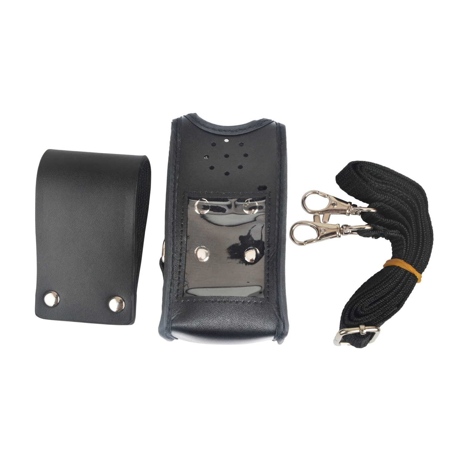 Soft Leather Carry Case with 3inch Swivel Belt Loop for Baofeng UV-9R UV9R PLUS Display Walkie Talkie