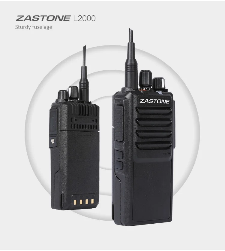 2021 New Zastone L2000 20W Walkie Talkie Uhf Two Way Radio Ham Radio 4000mAh high-power Walkie-Talkie 20km