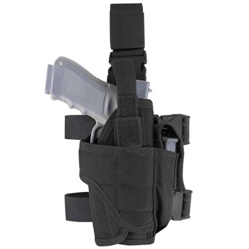 Tactical Drop Leg Gun Holster for Glock 17 19 Beretta P226 Airsoft Combat Universal Left Right Thigh Holster Adjustable Holster