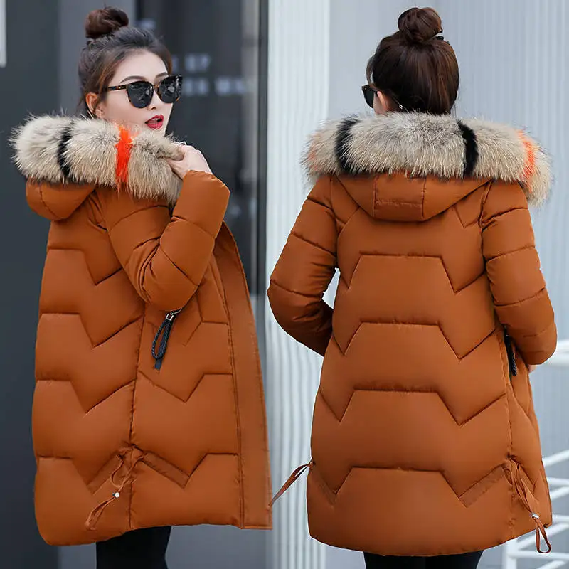 

Winter Cotton-Padded Jacket Winter Women's Cotton Coat 2023 New Clothes Cotton-Padded Long Jacket Down Parka Plus Size M-3XL