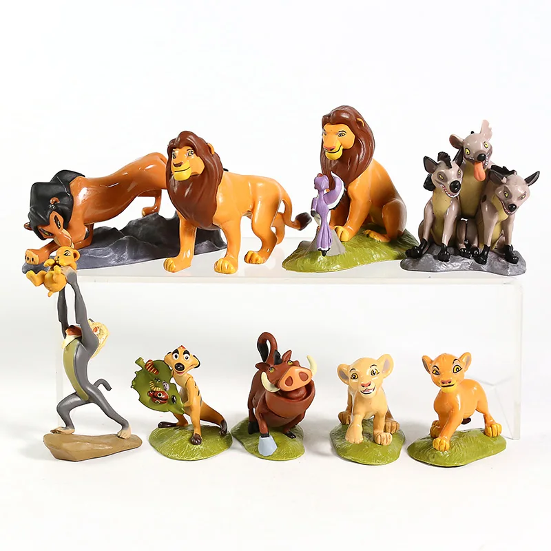 The Lion King Simba PVC Figures Classic Cartoon Toys Kids Gifts 9pcs/set