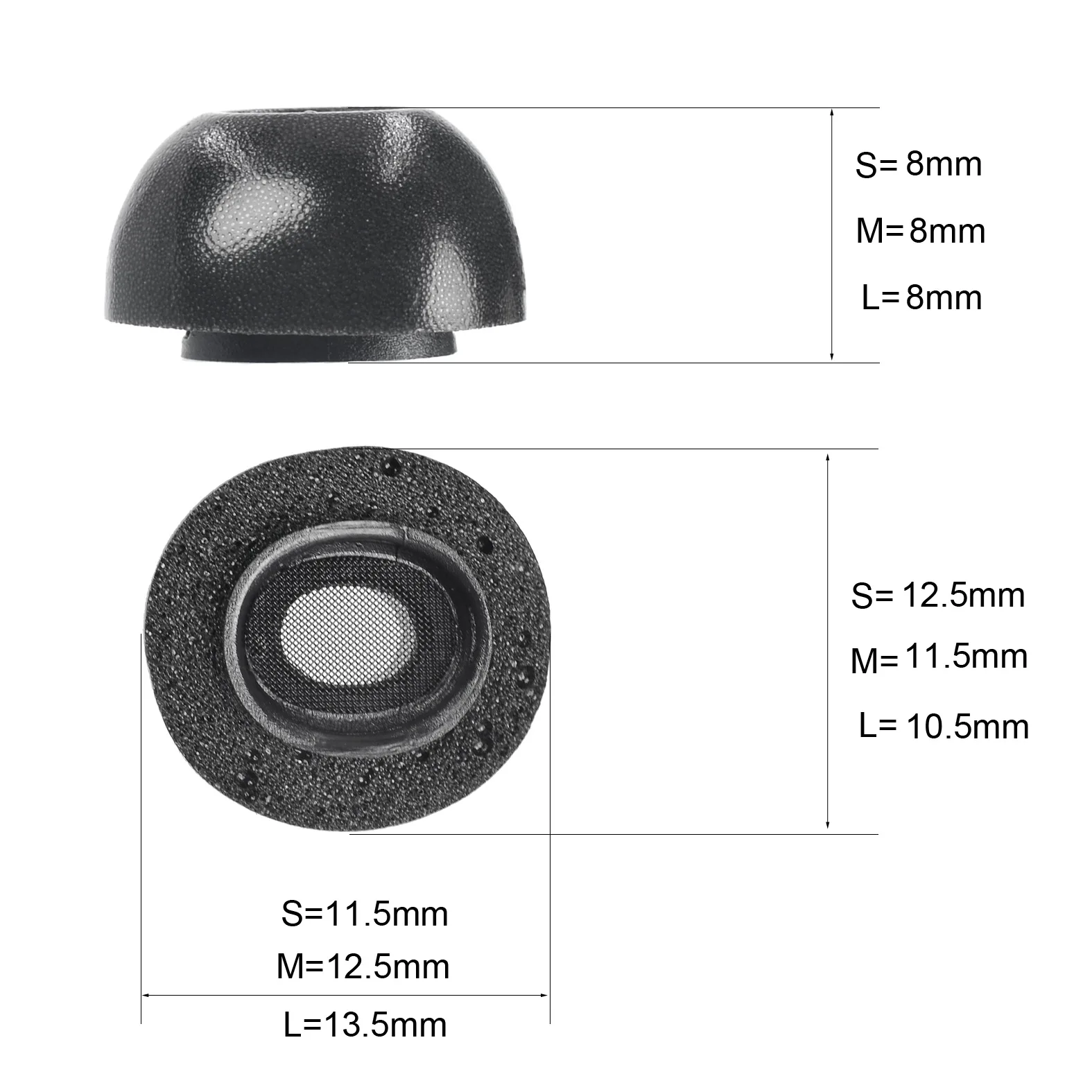 1Pair(2pcs) Noise Isolating Comfortble Memory Foam Ear Tips Pads Earbuds for TWS for Apple Airpods Pro Headphones 11.19