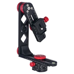 Vlogmagic Grad Panorama Head with Arca-Type Quick Release System Plate for Precision Panoramic Shooting