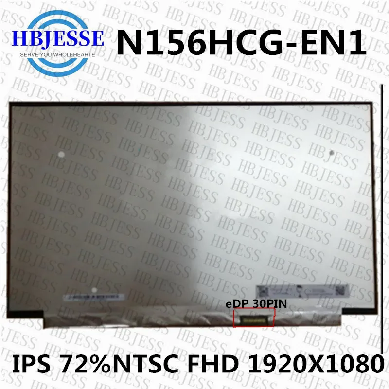 

Original New 15.6" extactly model N156HCG-EN1 IPS FHD 72%NTSC 30pin eDP Laptop Matrix Matte Replacement LCD LED Screen Panel