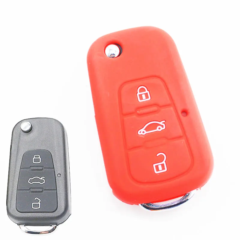 حافظة مفاتيح السيارة عن بعد لـ MG MG3 MG5 MG6 MG7 GT GS For Roewe 350 360 750 W5 3 أزرار قابلة للطي واقي غطاء مفاتيح ملحقات السيارة