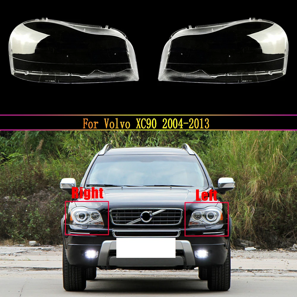 

Крышка передней фары для Volvo XC90 2004 ~ 2013, сменная Автомобильная крышка объектива фары