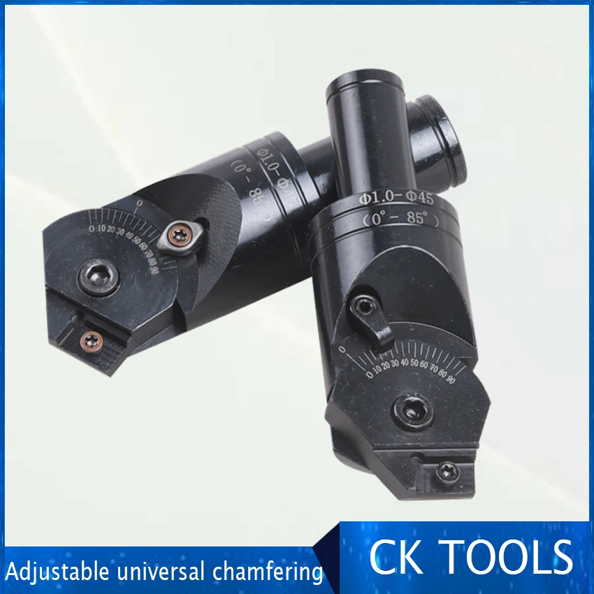 

Adjustable universal chamfering cutter straight shank C20 multifunctional milling cutter ADNT1603 insert holder 0-85 degrees cha