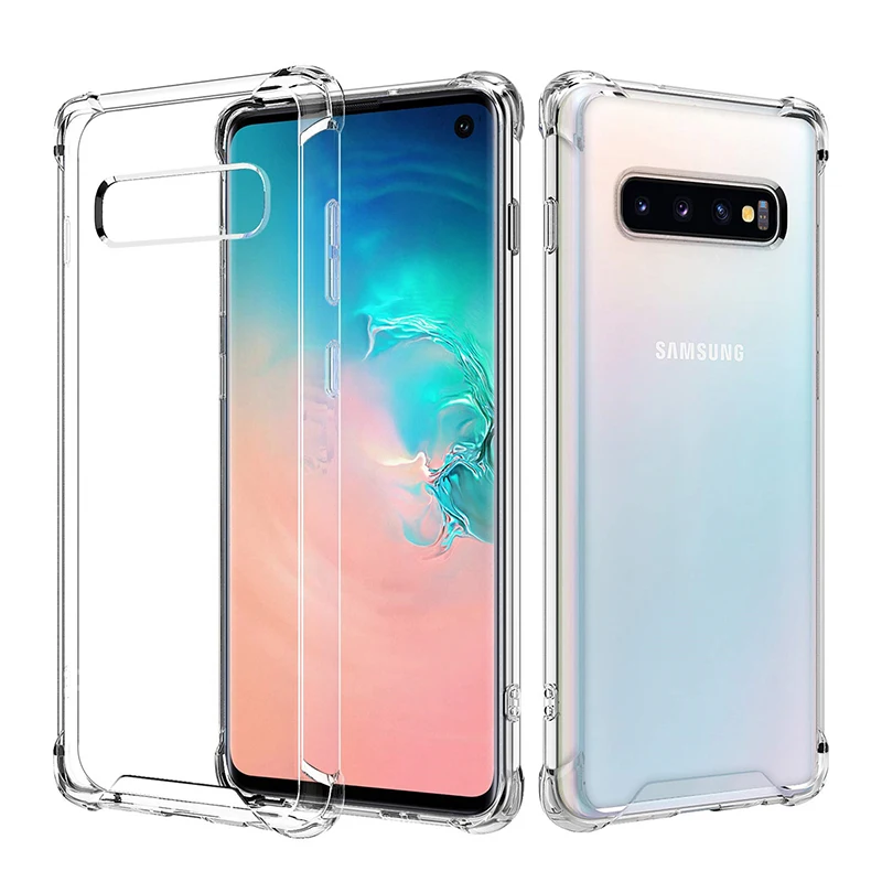 Transparent Airbag Case Samsung Galaxy S10 Lite Plus 5G Capa S10E S10Lite S10Plus S105G Shockproof Silicone Soft Cover Funda