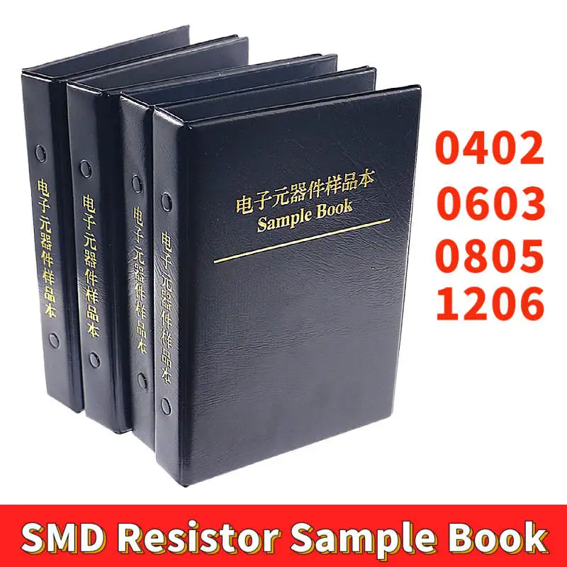 0402 0603 0805 1206 1% SMD SMT rezystor chipowy zestaw asortymentowy 170 wartości próbki książki