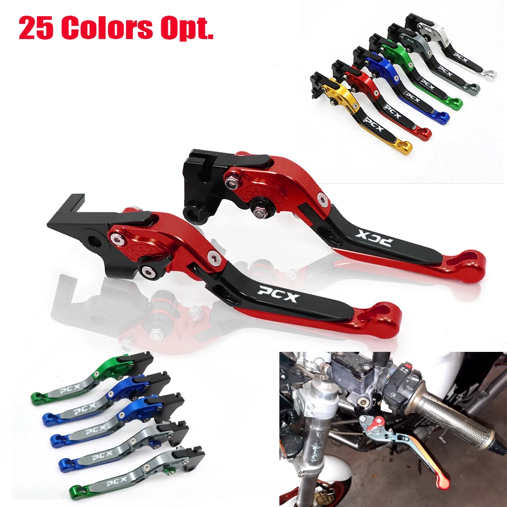 For HONDA PCX 125 PCX125 PCX150 PCX 160 PCX 150 PCX160 All Years Folding Extendable Brake Clutch Levers Motorcycle Accessories