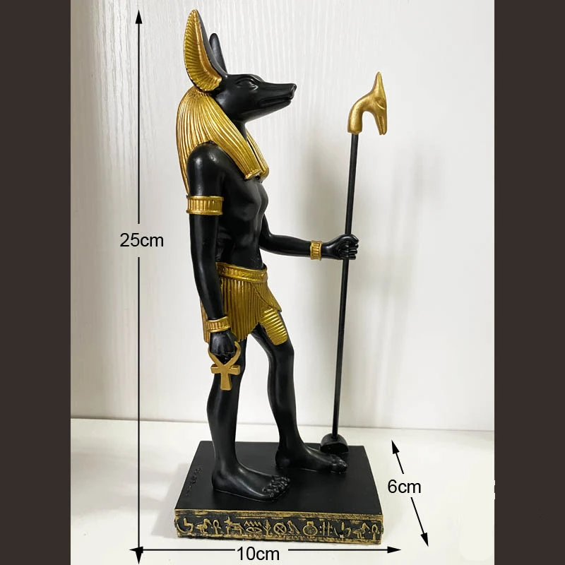 Ancient Egyptian God Anubis of Underworld by Ankh Altar Guardian of Scales,Collectible Figurine Statue Figure Sculpture Egypt