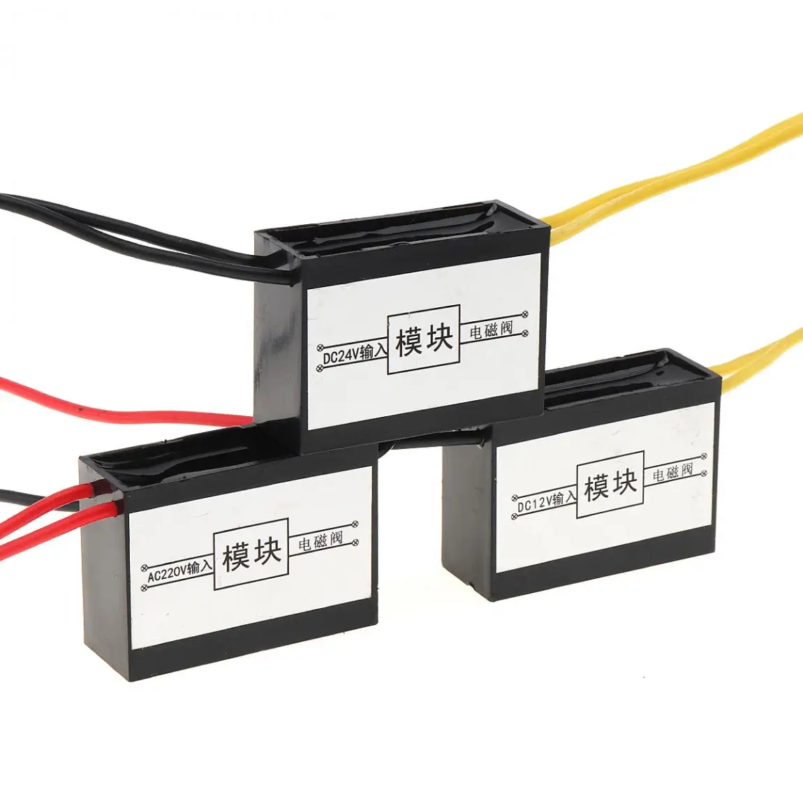 Válvula Solenóide Energy Saving Module, 4 Fios, AC220V, DC24V, DC 12V, 24h Long Time, Power Work, Sem Válvula de Calor Peças