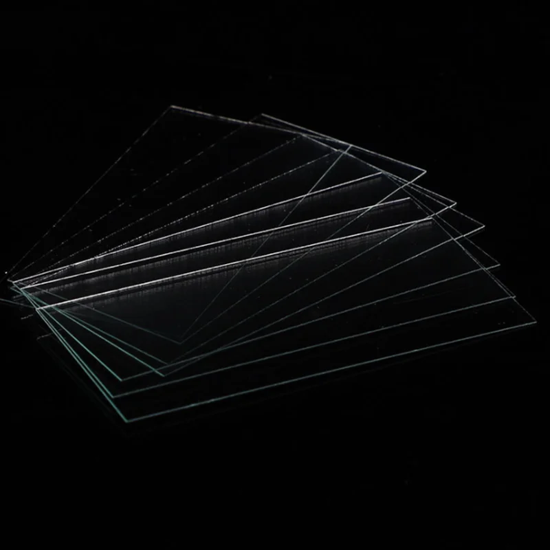 100PCS 24x50 mm Microscope Glasses Slides Cover Slips Blank Thickness 0.13-0.17mm Transparent Microscope Accessories Laboratory