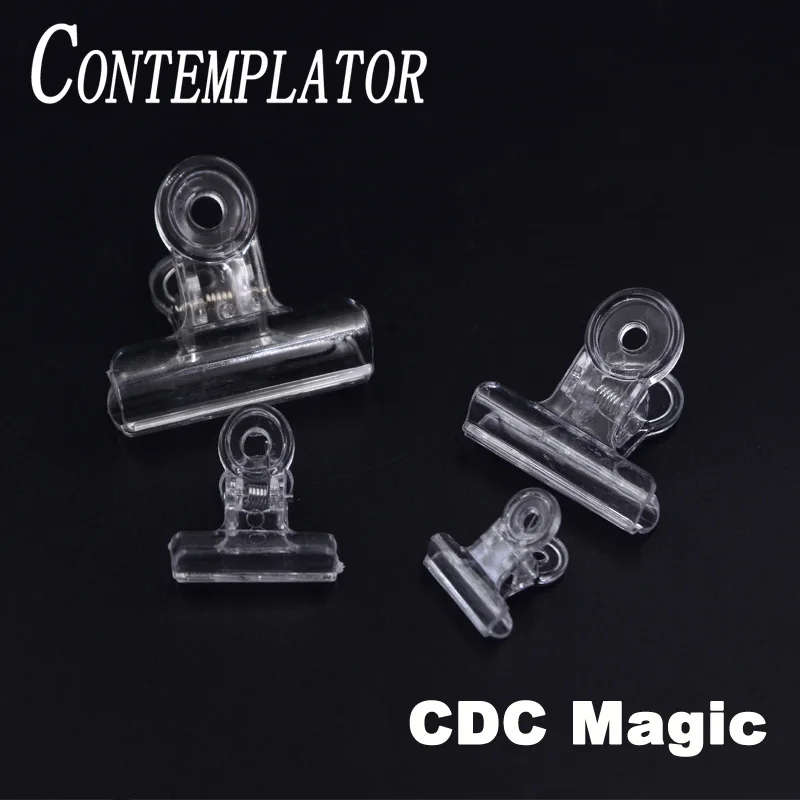 CONTEMPLATOR 4 szt. Przezroczyste CDC magiczne narzędzia do robienia haków 4 rozmiary klipsy z piórami z włókna klips do dubbingu niezbędne narzędzia do wiązania much