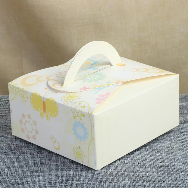 Mooncake Packaging Box With Handle Cake Cookie Packaging Hand Gift Box Wholesale