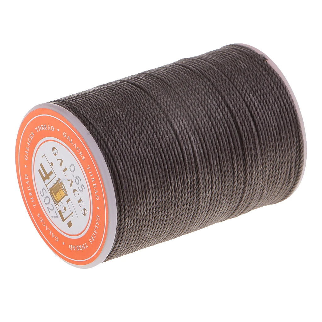 Strong Polyester Leather Sewing Waxed Thread For Repair Shoes Clothes 0.65mm