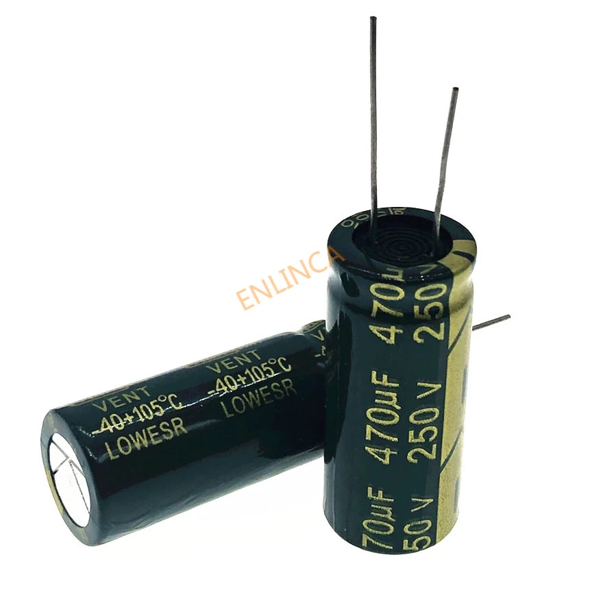 3pcs/lot 250v 470uf high frequency low impedance 18*40 20% RADIAL aluminum electrolytic capacitor 470000NF 20%