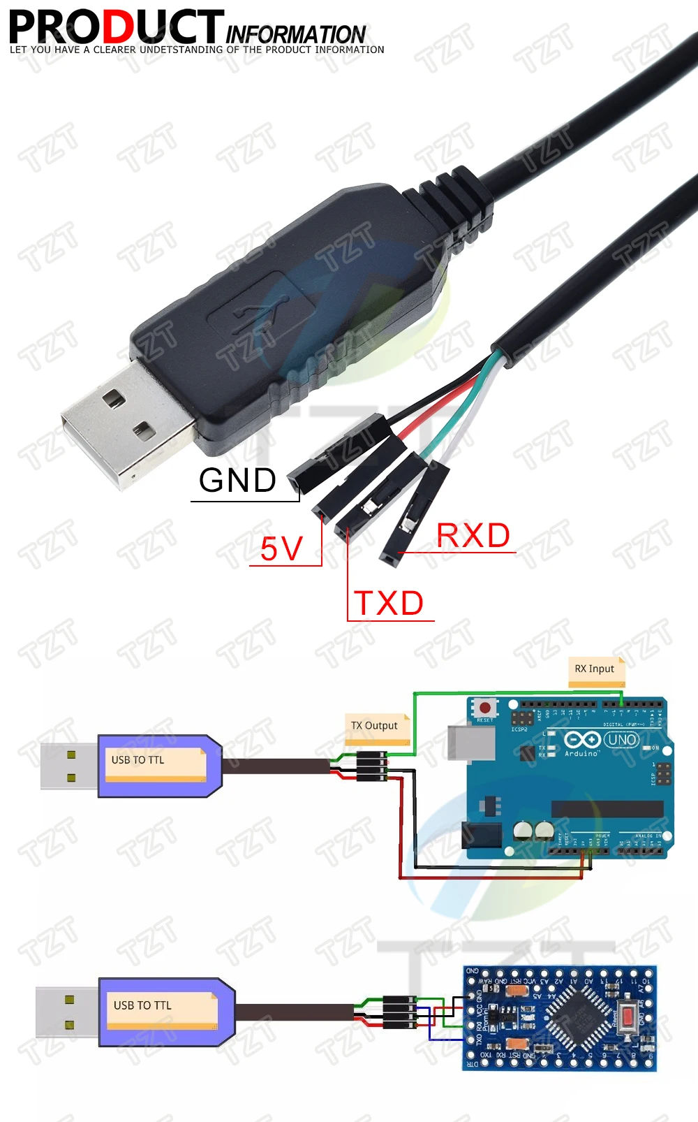 PL2303 PL2303HX/PL2303TA USB zu RS232 TTL Konverter-Adaptermodul mit Staubschutzabdeckung PL2303HX für Arduino Download-Kabel – Detail 8