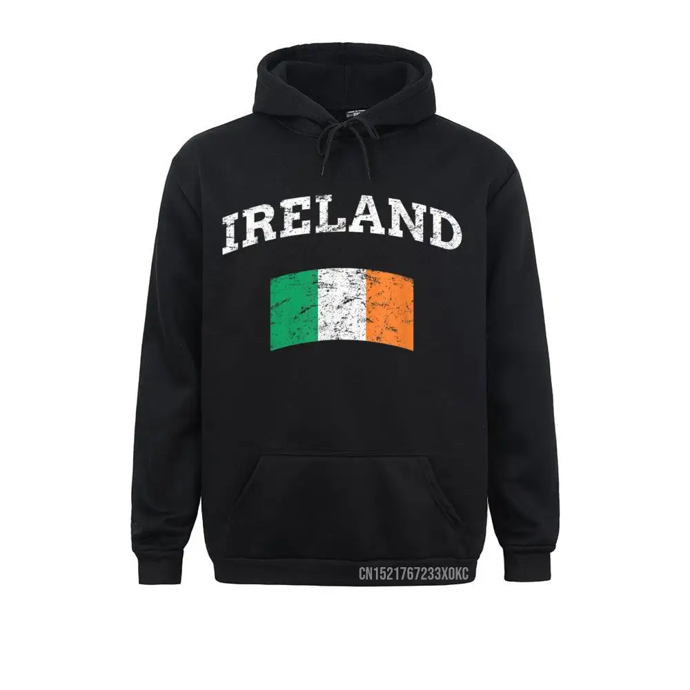 Ireland Irish Flag Distressed Hoodie Saint Patrick's Day Designer Men Sweatshirts Youthful Hoodies Printing Clothes