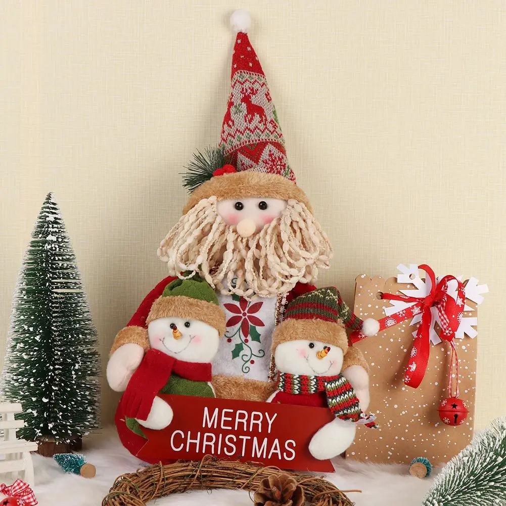 Christmas Decoration Home Furnishing Christmas Gift Santa Claus Snowman Ornaments Children's Doll Stuffed Toy Photo Props