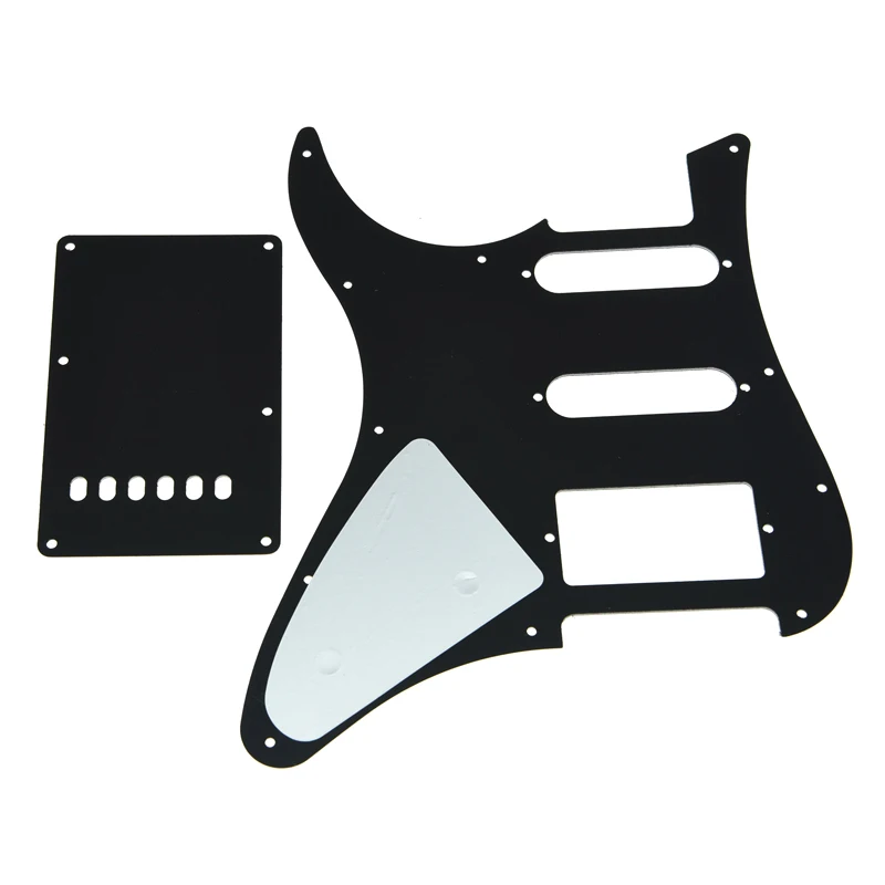 Black 3 Ply Guitar Pickguard W/ Back Plate and Screws Fits for Yamaha PACIFICA Guitar Accessories Guitar Part Free Shipping