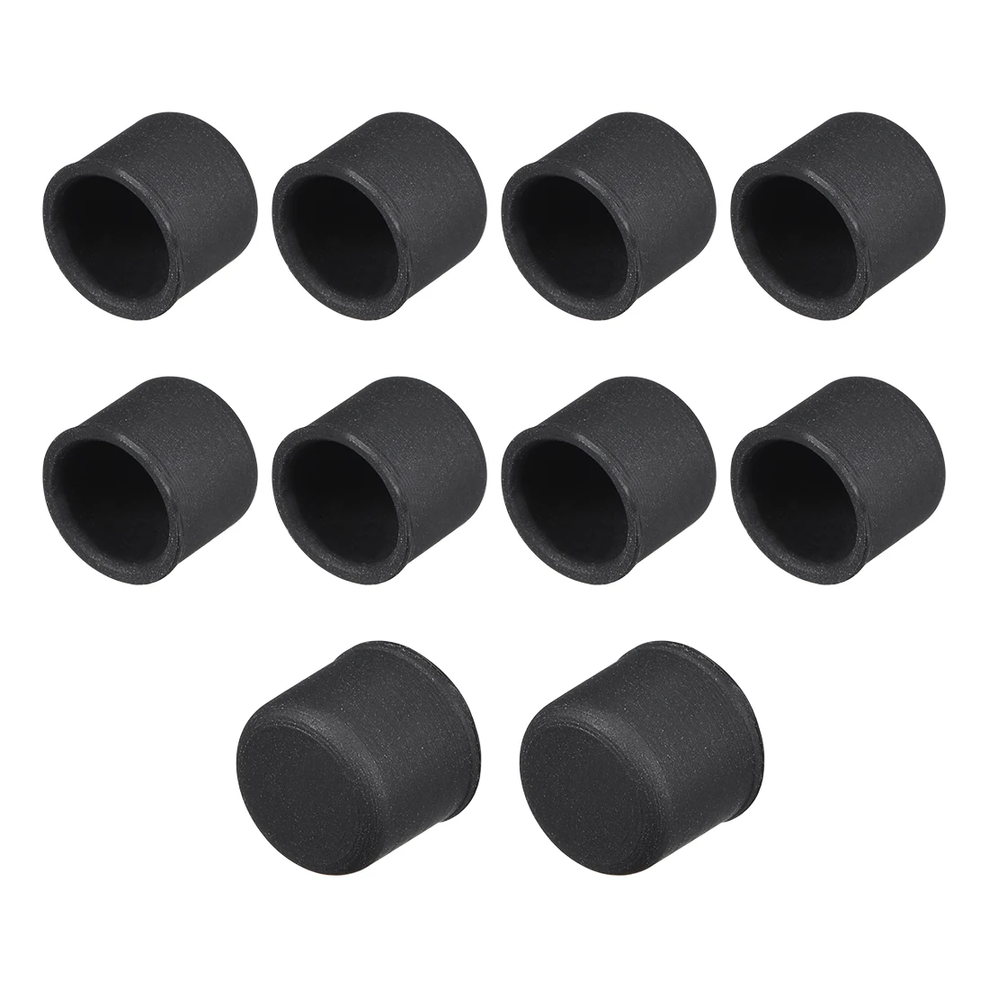 Uxcell 10pcs RCA Silicone Port Protectors Anti-Dust Stopper Cap Cover Anti Dust 8mm Dia 10.5x8.5mm Overall Size Black