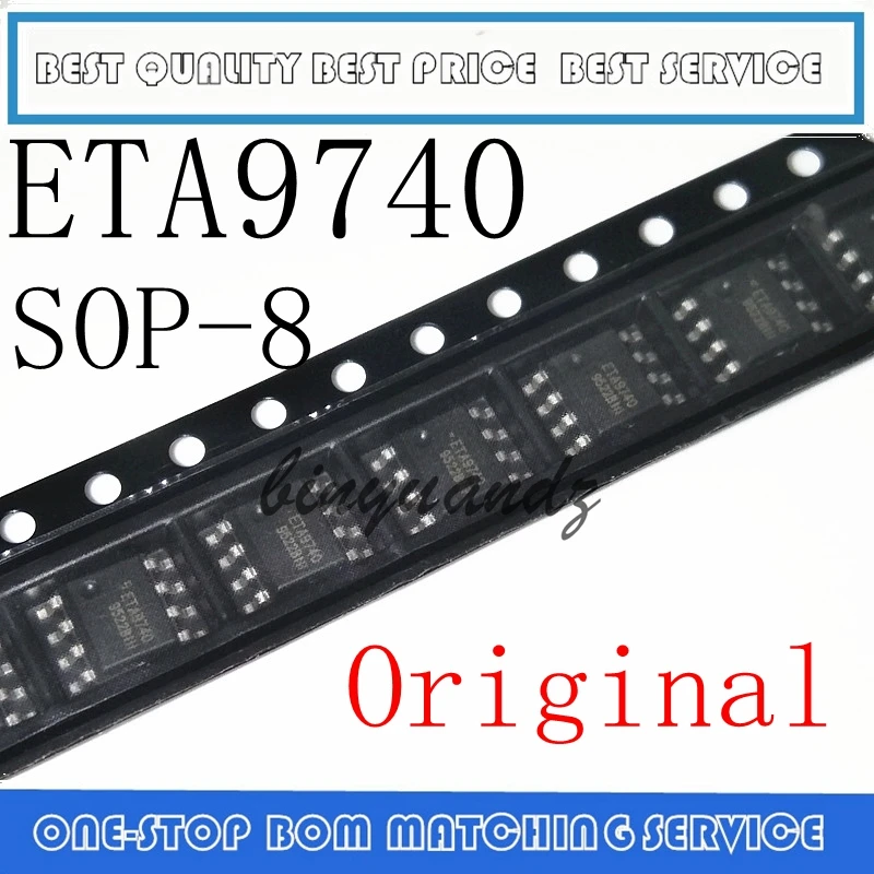 20 قطعة-100 قطعة 100 جديد الأصلي ETA9740 9740 5 فولت أ SOP-8 بطارية ليثيوم شحن الزائد أكثر من التفريغ حماية ماس كهربائى