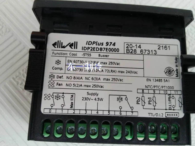 Imagem -05 - Original Importado Eletrônico Eliwell Id974 de Armazenamento a Frio Termostato Eletrônico Refrigerador Controlador Temperatura Idplus974 Idp2