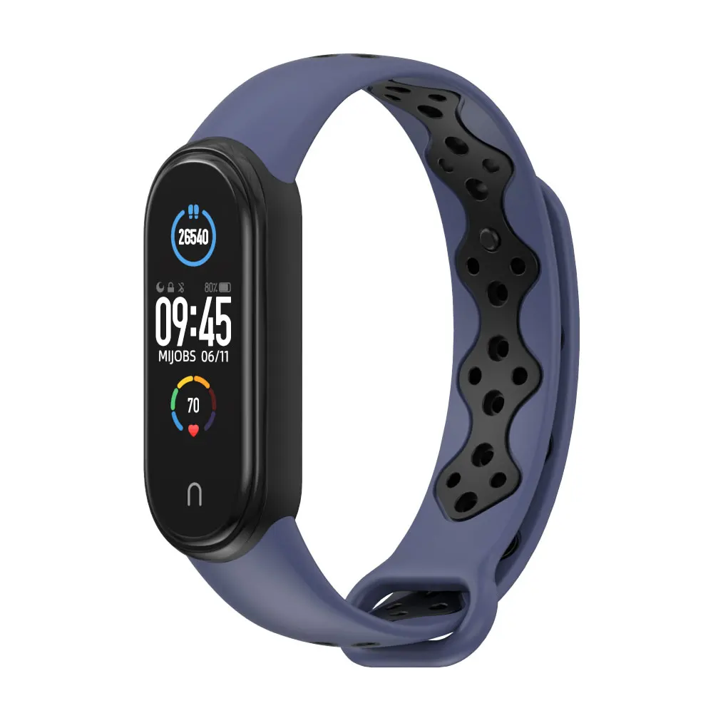 สำหรับ Xiaomi Mi 6 7สายซิลิโคนสายรัดข้อมือสำหรับ Mi Band 5 Pulseira Opaska Miband 4 3 5 6 7สายรัดข้อมือสำหรับ Amazfit Band 5