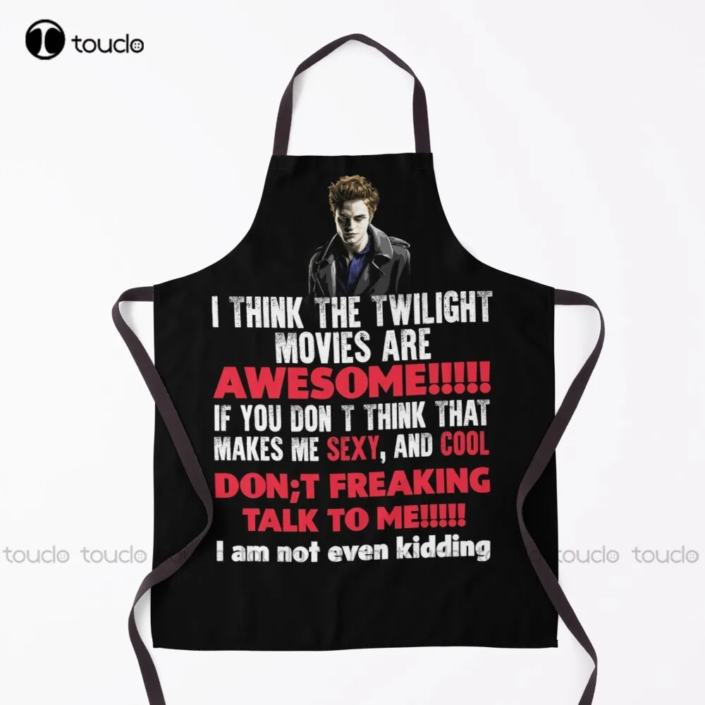 New I Think The Twilight Movies Are Awesome Apron Black Aprons For Servers Unisex