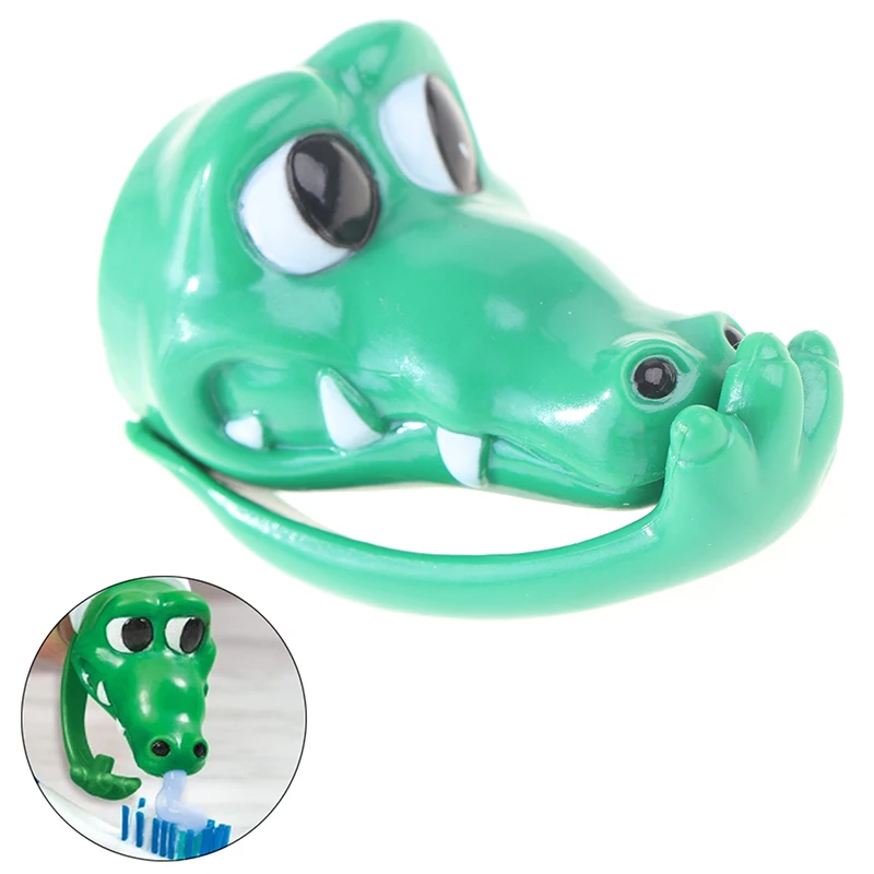 1PC Green Plastic Cute Cartoon Bathroom Toothpaste Squeezers Extruder Clip Easy Dispenser Accessories Home Decoration