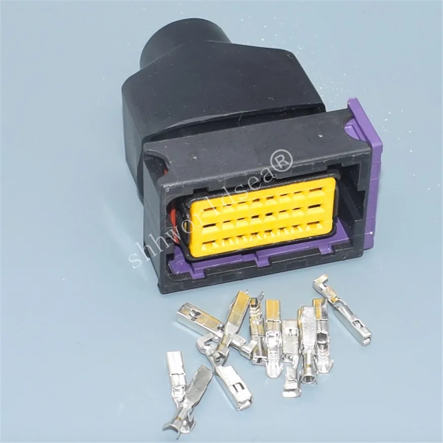 Shhworldsea 24Pin Way Automotive Connector Plug Waterproof Plastic Housing Female Socket 211PL249S0023 211PC249S0005 Sheath