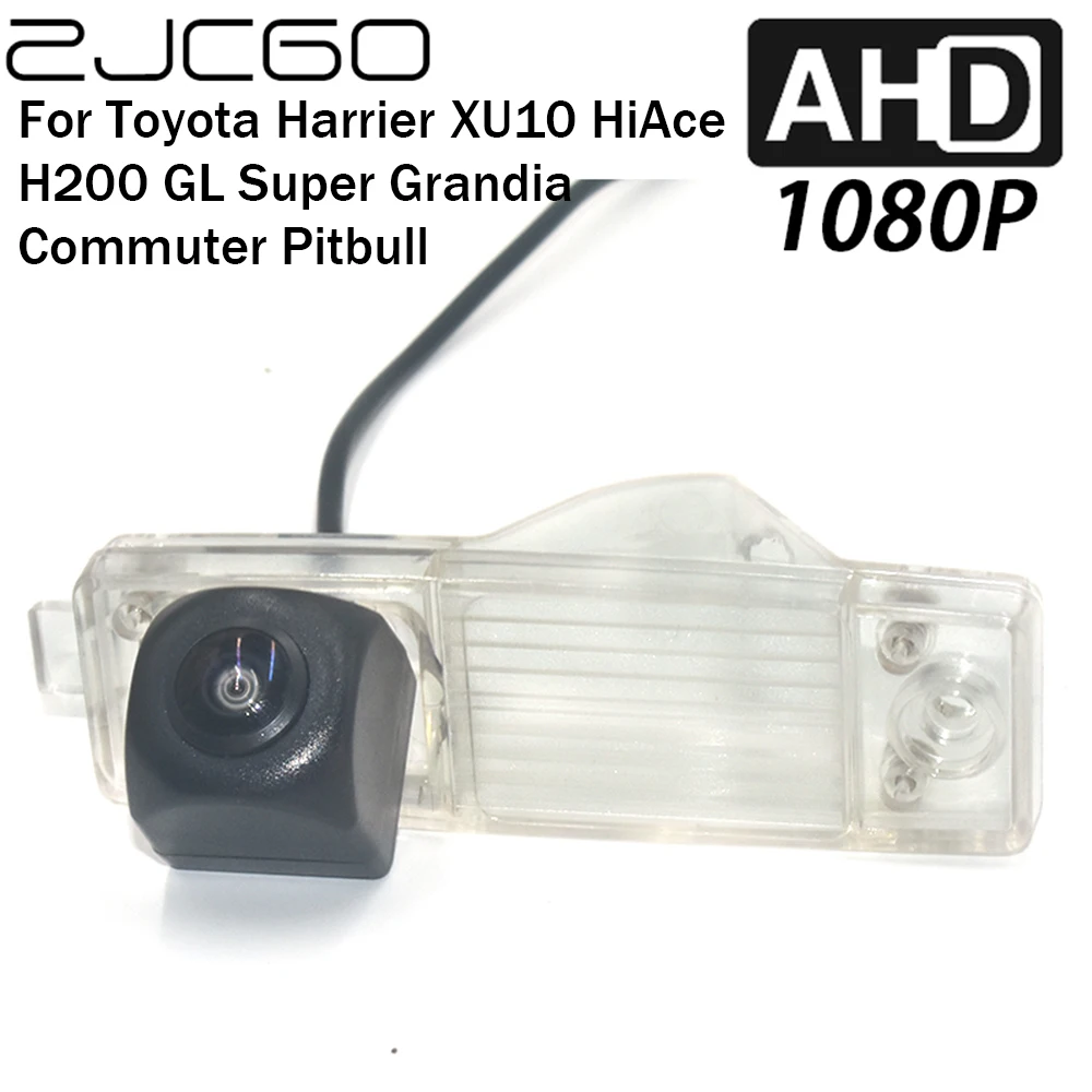 ZJCGO Car Rear View Reverse Backup Parking AHD 1080P Camera for Toyota Harrier XU10 HiAce H200 GL Super Grandia Commuter Pitbull