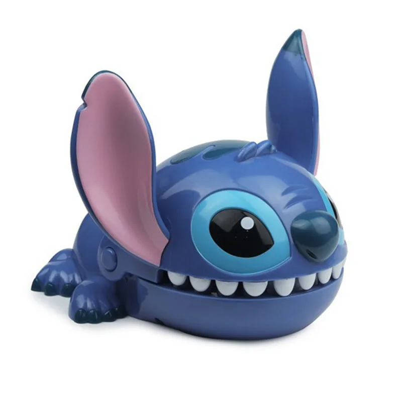 16cm Disney stich Bite Finger Figures Stitch Dentist Push Teeth Funny Game Model Toys Birthday Gifts for Kids baby toy gifts