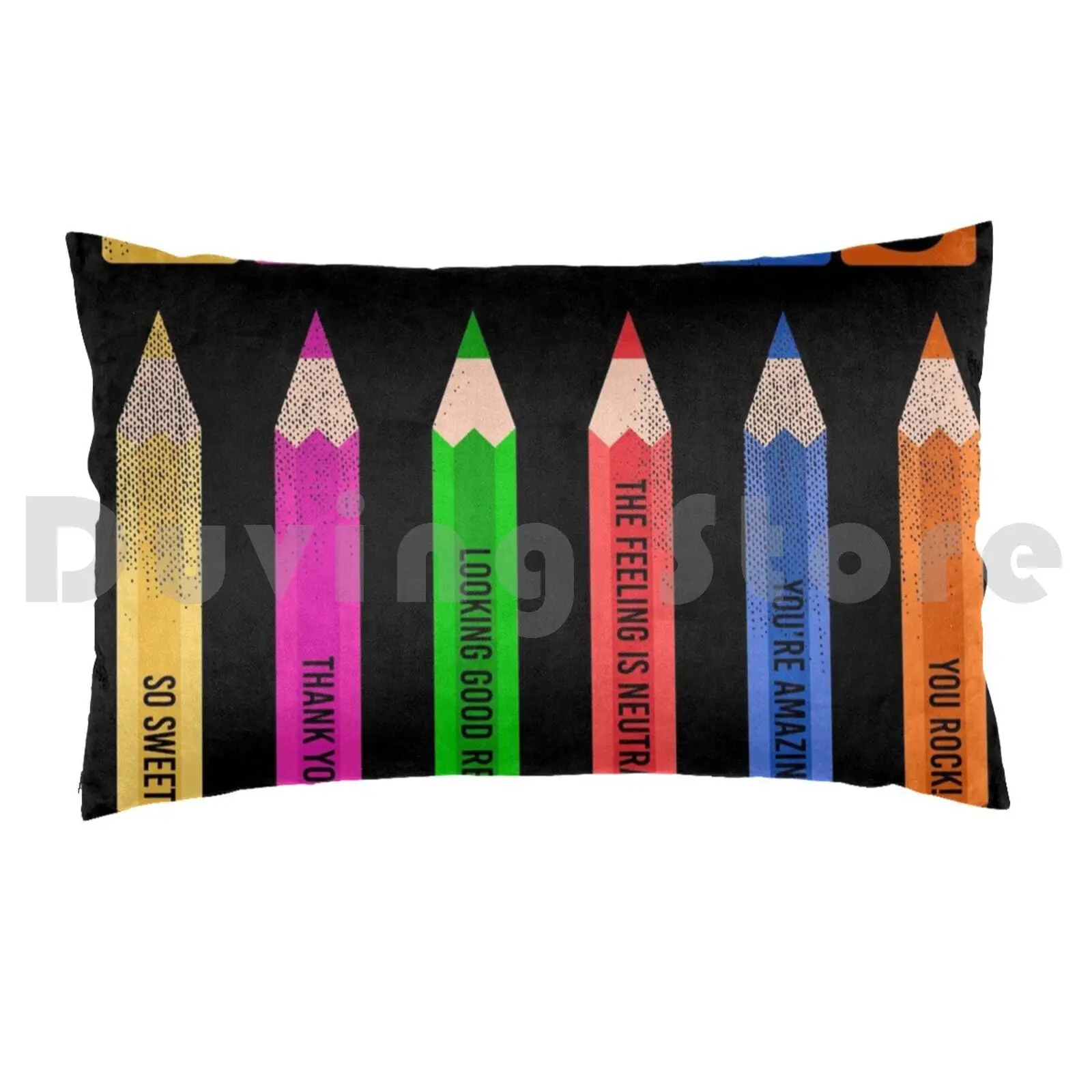 Complementary Colors Pun Artist Art Teacher Pillow Case Printed 50x75 Complementary Color Color Pun Artist