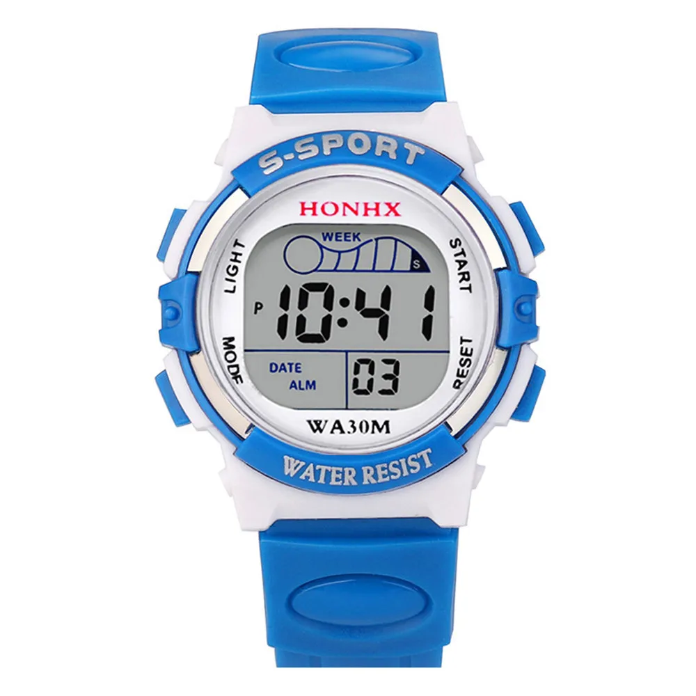 Impermeabile bambini Digital Led orologio sportivo elettronico Bluetooth Fitness orologio da polso uomo bambini allarme data orologio regalo Hodinky