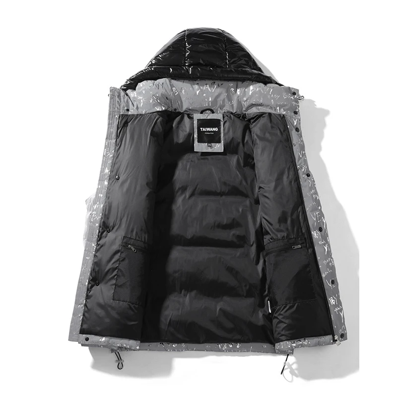 Supzoom Neue Ankunft Heißer Verkauf Top Mode Brief Parka Männer Marke Kleidung Baumwolle Liner Zipper Lose Winter Jacke Ja Mantel lange