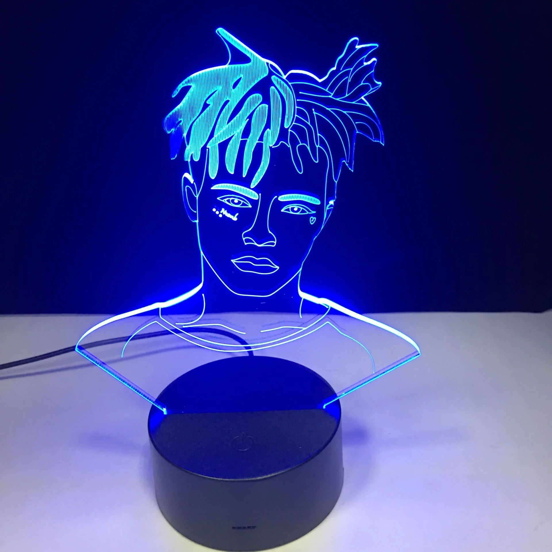 Famous Rapper 3D LED Lamp Illusion 16 Colors Changing Table Night Light Baby Bedside Decoration Lamp DropShipping