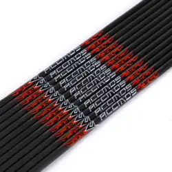 6/12pcs ID 5.2 mm Spine 300 350 400 500 600 700 800 Pure Carbon Arrow Shafts DIY Arrow Archery for Bow Hunting Shooting