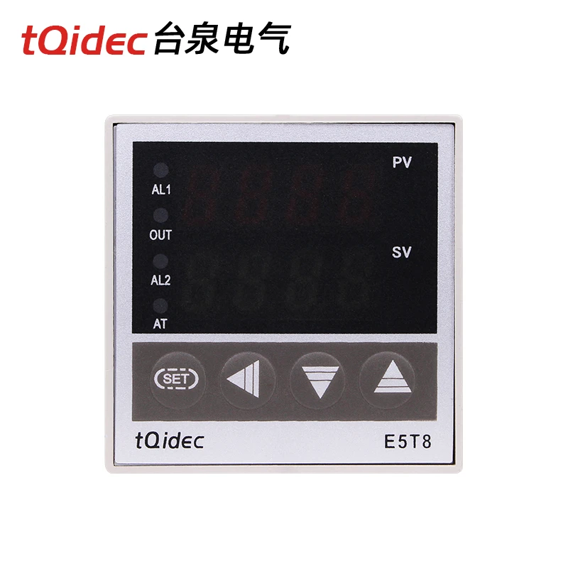 tQidec temperature control instrument E5T8 digital display intelligent adjustment K-type E-type relay output 8-pin type