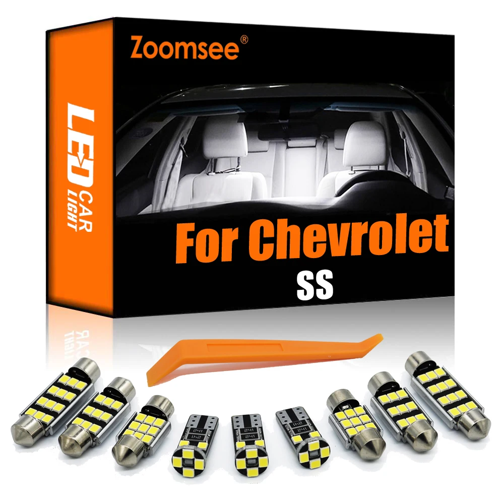 

Zoomsee 13Pcs Interior LED For Chevrolet SS 2014-2017 Canbus Vehicle Indoor Dome Map Reading Trunk Light No Error Auto Lamp Kit