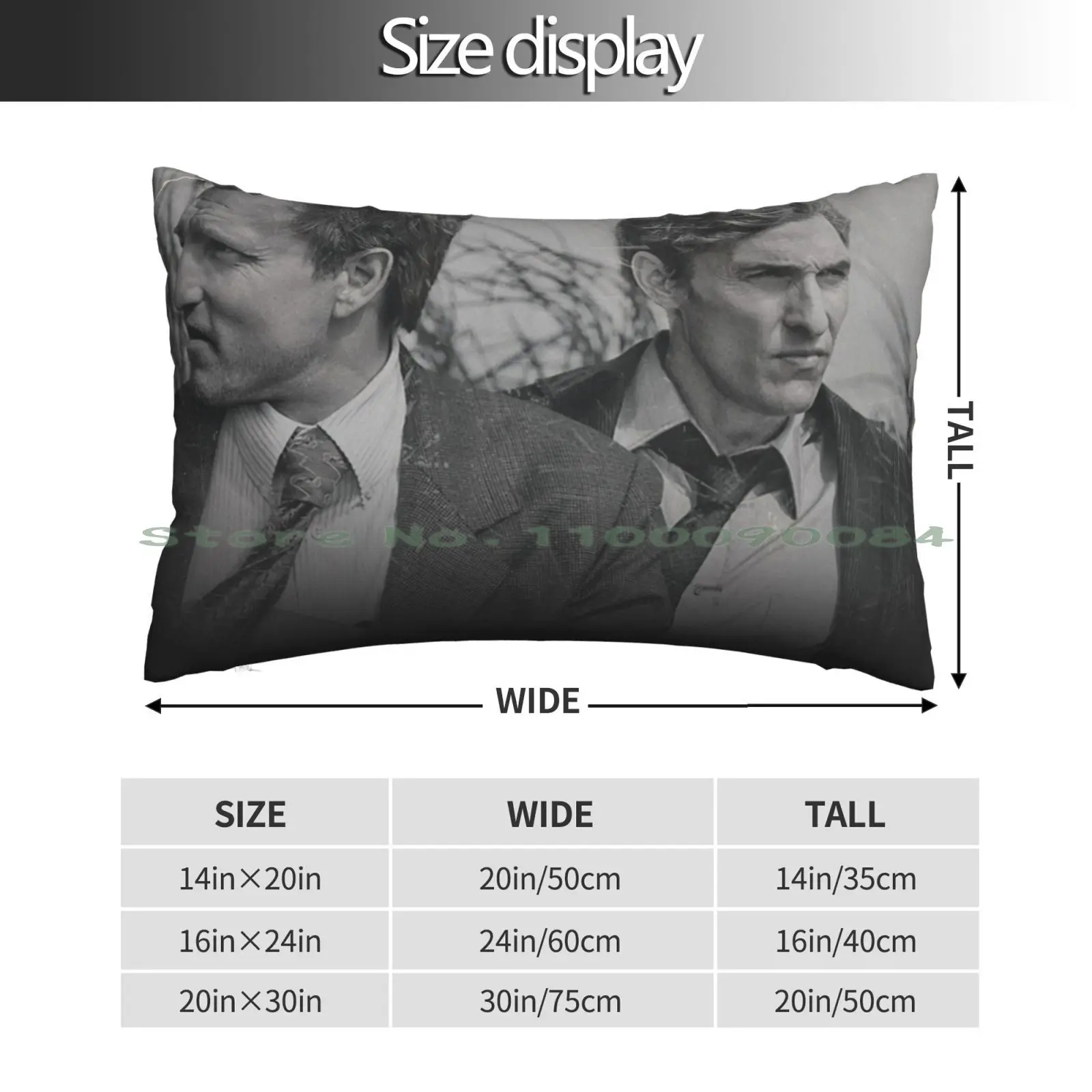 True Detective I 7 Pillow Case 20x30 50*75 Sofa Bedroom True Detective First Season 1 One Matthew Mcconaughey Rusty Opening