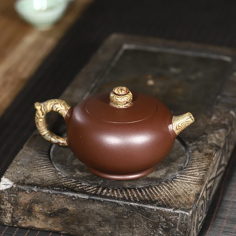 |Kang yixing purple recommended all pure hand fortunes famous authentic high-capacity teapot set tea service