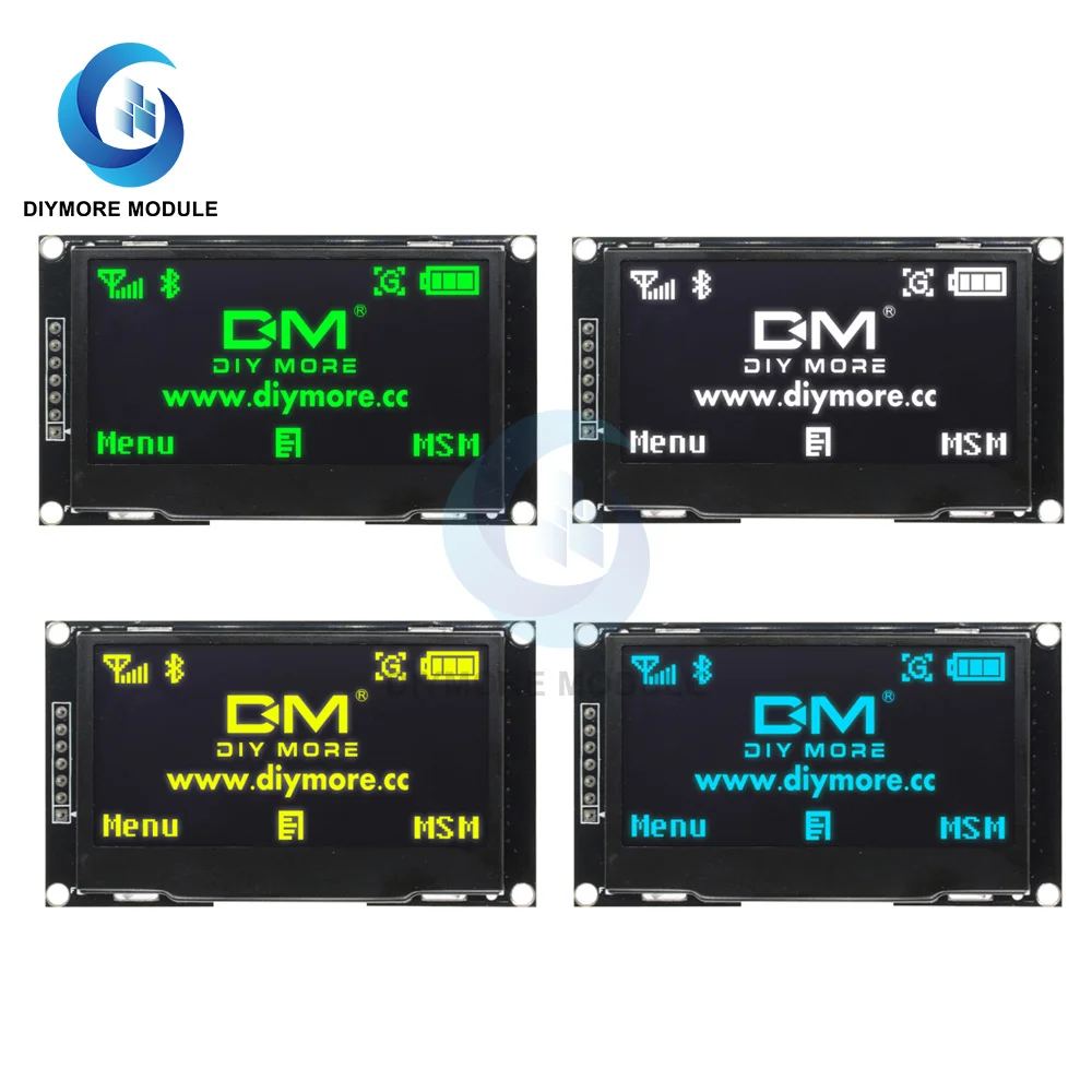 

Модуль OLED-дисплея 2,42 дюйма, экран 128*64, интерфейс IIC I2C SPI, зеленый/синий/Yello/белый SSD1309 для привода Arduino R3 C51