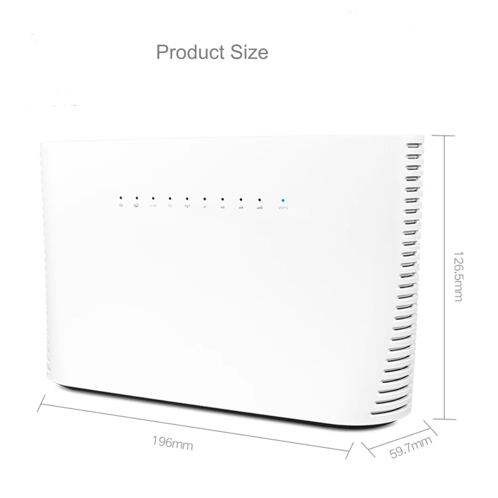 Nieuwe Unlock 1200Mbps Draadloze Router Gigabit Dual-Band Ac Draadloze Cpe Wifi Industriële Router 4G Lte Cpe mobiele Router