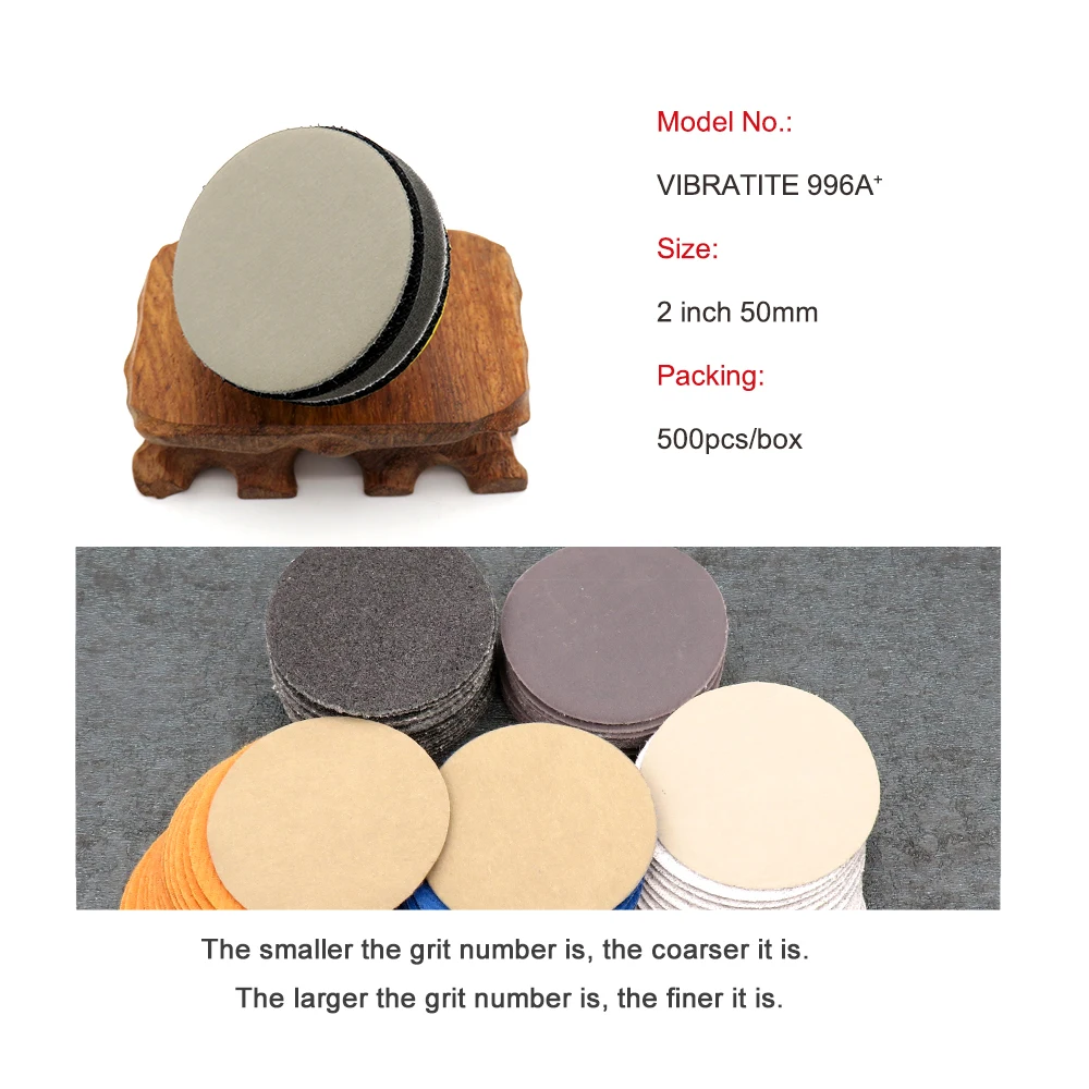 150Pcs 2 Inch Waterproof Sandpaper 50mm Sanding Discs Hook & Loop  Wet/Dry 60 -10000 Grit For Car Metal Phone Wood Polishing