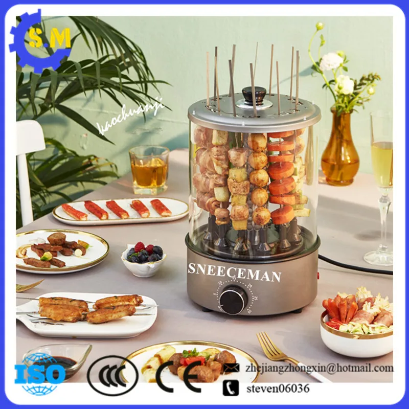 

Electric oven Kebab machine Home automatic rotating indoor small smokeless barbecue Mutton skewer artifact