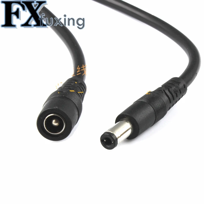 1pcs 5.5*2.1 5.5x2.1 DC Extended Line DC Power Plug Extension Cable 5.5*2.1 Male And Female Head To Insert 12V 2A Cable 1m-10m